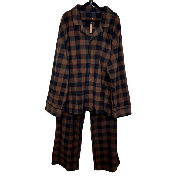 SKIMS Fleece Sleep Set Jasper Buffalo Check 4X - Picture 14 of 14